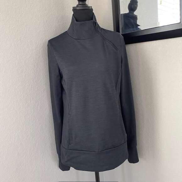 LORNA JANE Active Side Neck Half Zip Pullover Charcoal Medium - Picture 12 of 12